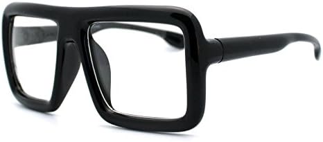 Пастилни Дебели Квадратни Очила Проѕирни Очила За Леќи Рамка Супер Преголема Мода