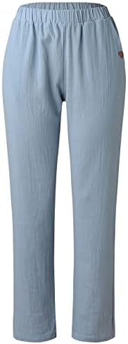 Употреба на женски капри панталони пантацо панталони со широки нозе летни лабави панталони дневно џемпери летни панталони со џеб