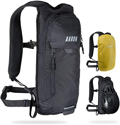 Арон ранец - ранец со покривка од дожд, ергономско подлога за грб, женски и машки ранец за велосипеди, идеален како ранец за пешачење или