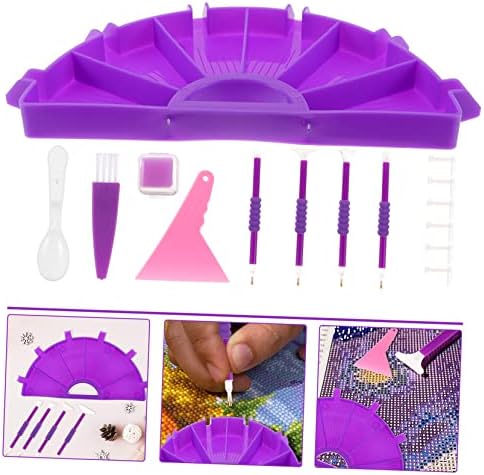 Циеео 4 Поставува Фиока За Складирање Пластична Виолетова Мултифункционална Алатка