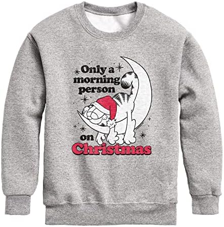 Хибридна облека - Гарфилд - Само утринска личност на Божиќ - Дете и младински џемпери за руно од руно
