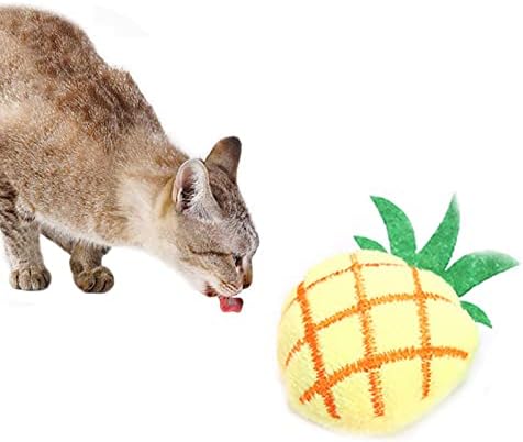 Играчки за мачки на мачки, здраво играчки за џвакање со мачки за мачки и мачиња, мачиња мачки за играчки декоративни удобни овошни моркови мачки