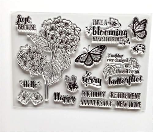 Gawei само затоа што среќни цвеќиња пеперутка чисти марки за правење картички и DIY скриптинг транспарентни марки силиконски марки фото албум декоративно