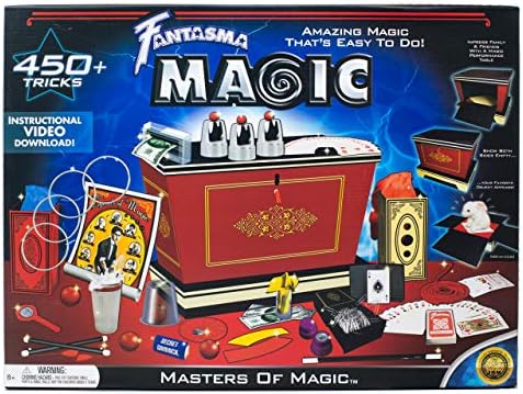 Magisters Magic of Fantasma Magic Set - почетен магичен комплет за деца и возрасни - Научете 450+ магични трикови - момчиња и девојчиња