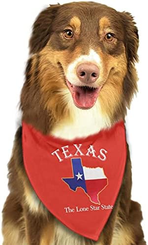 Тексас осамен Starвезда Држава кучиња Бандана, кучиња бандани триаголник додатоци за шал за мали средни кучиња мачки миленичиња миленичиња животни