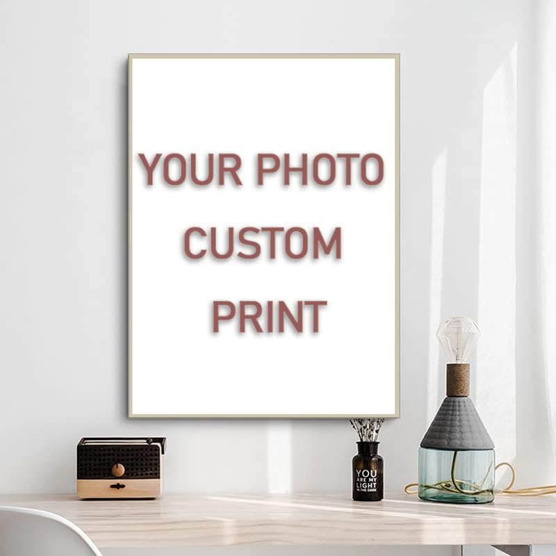 Поставете ја вашата слика/фотографија - Прилагодена персонализирана фотографија на печатење на постери од свила, печатење на wallидни уметности