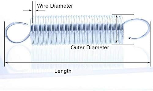 Zhengguifang цврста 5 парчиња затегнување на затегнување со дијаметар на надворешниот дијаметар на кука 11мм со дијаметар од жица