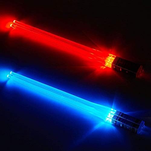 Rzsaida Lightsaber Chopticks Светне LED Сет 3 Пара, Црвено Сино Сино
