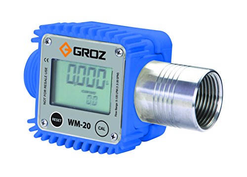 GROZ 1-инчен BSP тешка дигитална турбина мерач | Дигитален дисплеј | Def, adblue | Мерки за мерење на полиамид турбина | Точност +/- 1%