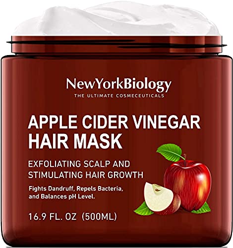 Биотин шампон и балсам поставен за раст на косата и истенчување на косата со јаболков оцет маска за коса за сува коса и скалп - формула