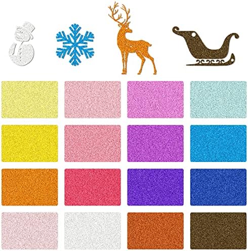 Сјајна картичка за залихи 16 мулти бои 30 листови со 60 чаршафи со текстуриран картон 28 бои