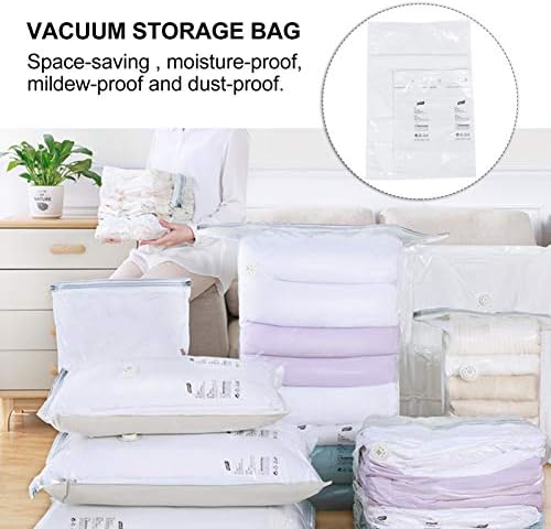 Cabilock Vacume Seal Tagks 4PCS вакуумски простор заштедувачки торби Компресирана плакарот организатор Storaeg торба за удобност перници за постелнини ќебиња за облекување кеси з?
