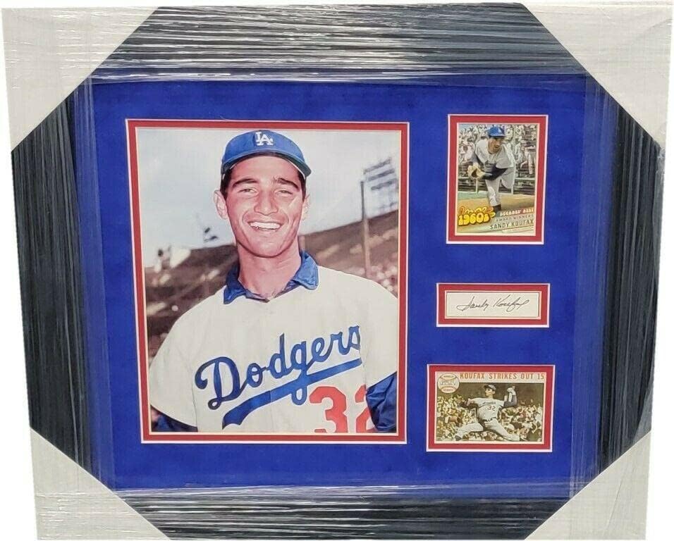 Sandy Koufax Hand потпишано автограмирано исечено со 8x10 Photo Dodgers Спортски легенди - Автограмирани фотографии од MLB