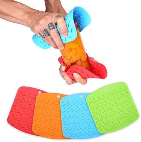 Aibrisk Silicone Trivet Mat Hot Thot Shots Thot For for Kitchen Non-Slip Turn отпорен на тегла за отвори за лажица за лажица за лажици од лук