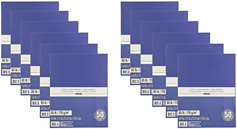 Michaels најголемиот дел од 12 пакувања: 50 Ct. Полноќна морнарица 8,5 ”; x 11 ”; Хартија за картони со сеќавања