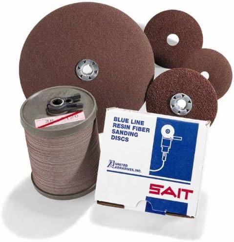 Обединети абразиви SAIT 54100 7x7/8 најголемиот дел силиконски карбид затворен палто за мелење дискови 100 решетки, 100 пакувања