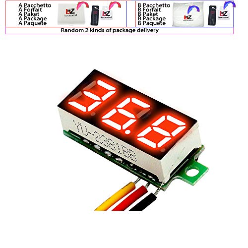 DC 0V-100V 0,28 инчен LED дигитален напон на напон на напон на волт-мерач на волт-монитор за монитор Тестерски панел CAL 12V 24V црвено зелено сино жолто, DC 0-100V бело