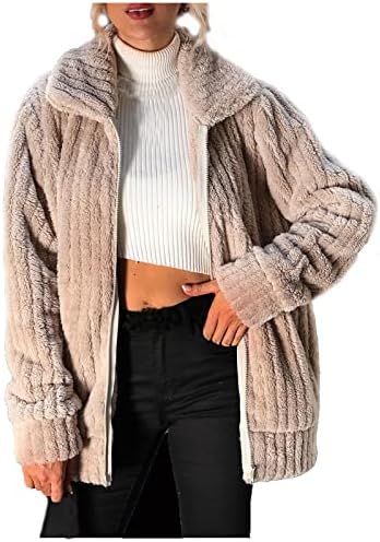 Cokuera omeенски мода есен зимски палта Елегантни цврсти лапчиња во боја, обични јакни надвор од облеката, елегантна дебела капка по каскава палто