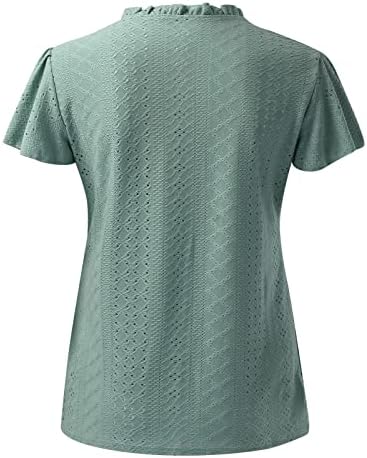 Плус големина блузи за жени облечени женски долги/кратки ракави Туника на врвови со лековити кошули со блуза од ладно рамо