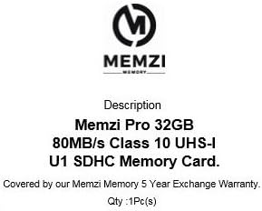 MEMZI PRO 32gb Класа 10 80MB / s Sdhc Мемориска Картичка За Fujifilm FinePix T Или Z Серија Дигитални Камери