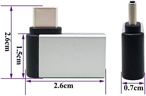 Ааотокк десен агол USB C до USB 3.0 адаптер 90 степени тип Ц машки до USB 3,0 женски конвертер, во движење за паметен телефон,