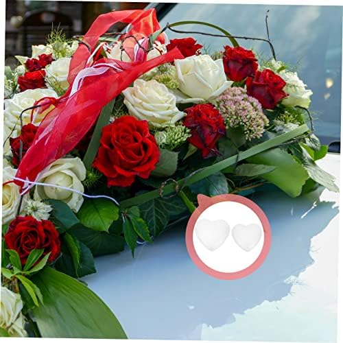 Jardwe 2pcs Love Bubble de para свадбени цвеќиња букети свадба букет пена срце срце свадба пена форма свадбена пена модел DIY занаетчиски