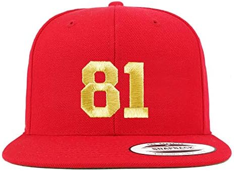 Трендовски продавница за облека број 81 златна нишка рамна сметка за бејзбол капа