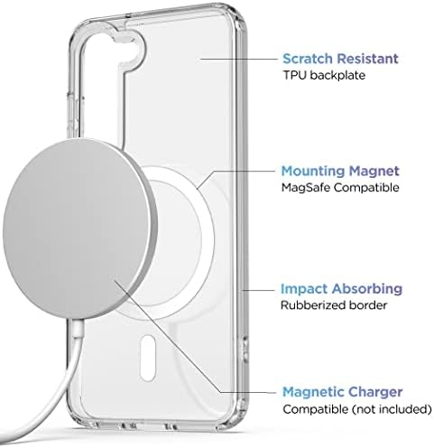 Обвиткана Кутија За Појас Дизајнирана За Samsung Galaxy S23 - Магнетно Јасно Куќиште Со Клип За Футрола За Телефон - Компатибилен