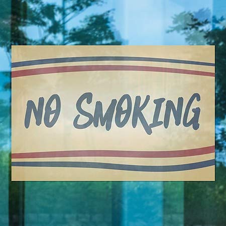 CGSignLab | Без пушење -досталгија ленти прозорец за лепење | 30 x20