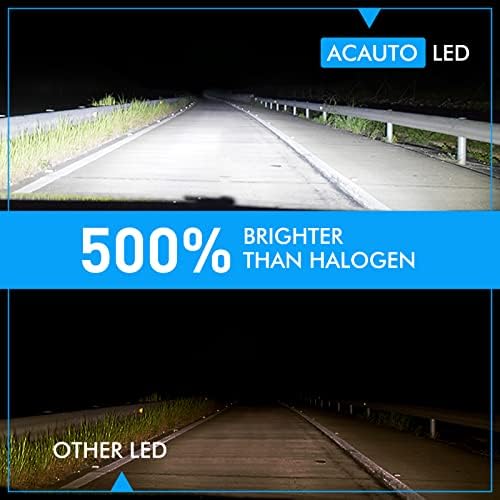 ACAUTO H1 LED Bulbs Bulbs, 20000 Lumens 500% Flight H1 LED светилки 1: 1 Mini големина Висока и ниска светлина на светлата и играјте