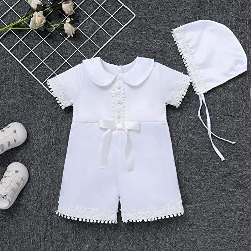 Имекис новородени девојчиња крштевање крштевање облека ромпер со венчаница за венчавки Официјална облека за облекување на принцези