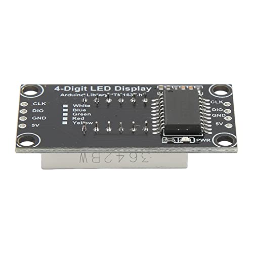 Дигитален модул за прикажување на цевки, 4 цифри 4 сетови Лесна инсталација TM1637 Drive Chip LED дисплеј додаток за машина за машина