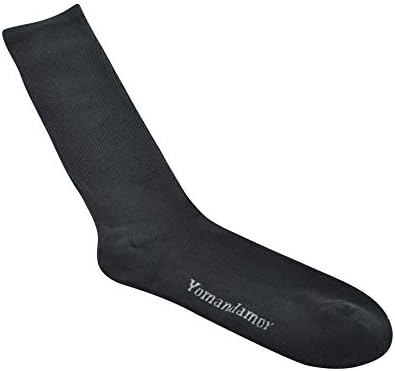 Јоманмамор 3 пара масти памук дијабетичар над чорапите за фустани со теле со лесна големина на пети 10-13
