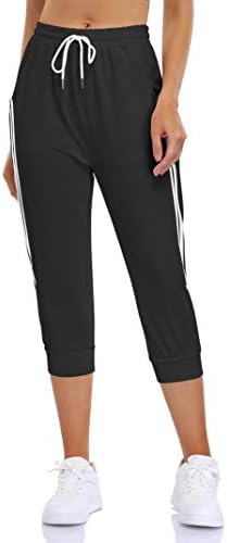 Yesfashion joggers Pantans Панталони тренингот еластично високо половината за влечење активни атлетски џемпери со џебови