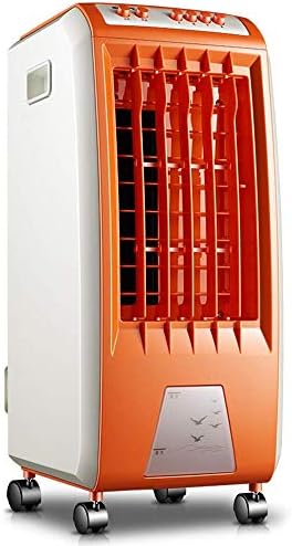 Tjzy Air Baterioning вентилатор, преносен ладилник за ладен воздух за домаќинства, портокал 65W