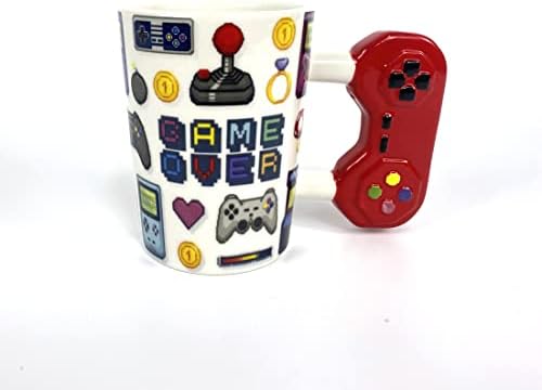 Игра за кучиња Handtruki GamePad игра преку кафе чаша креативна игра преку кафе кригла игра контролор рачка кригла керамичка