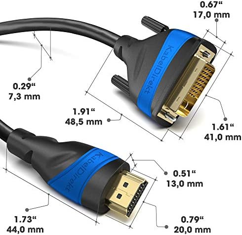 HDMI DVI Адаптер Кабел Со A. I. S. Сигнал-Заштита Пречки-10ft Со CableDirect