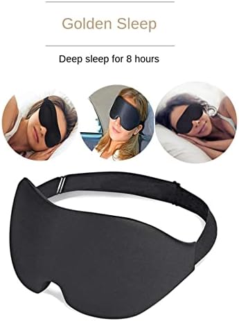 2-пакувани 3Д длабоки обликувани маски за спиење, лесни и удобни маски за очи, супер меки материјали 蓝色