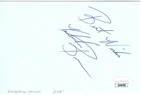 Кимберлин Браун Потпиша Автограм Индекс Картичка Задебелени букви И Убава JSA AD30783-Мак Намалување Потписи