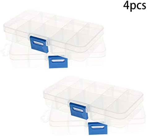 Кутија за складирање на компоненти AUNIWAIG 13см мали електронски компоненти контејнери Делови Организатор Проucирни хардверски кутии за