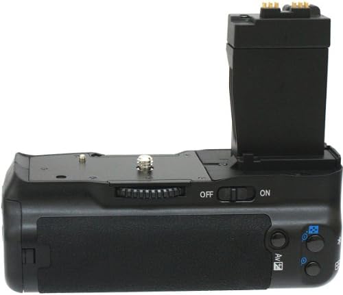 Комплет за зафаќање на батеријата за Canon Rebel T2i T3i T4i T5i Дигитална SLR камера вклучува QTY 2 замена LP-E8 батерии + вертикален