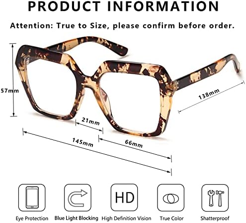 Думок очила за читање за жени, модна рамка сина светлина блокирајќи 3 читатели на пакети против замор