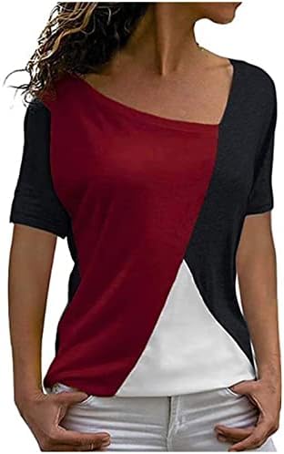 Девојки 2023 облека трендовски кратки ракави памук против вратот обичен врвен маичка летна есенска кошула за жени Z4 Z4
