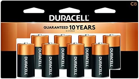 Дурацел-Копертоп Ц Алкални Батерии со затворен пакет-долготрајна, сеопфатна Ц батерија За домаќинство и бизнис - 8 брои