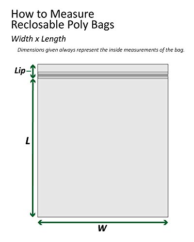Кутии Брз BFPB3862 Повторувајте поли поли торби, 4 x 4, јасни