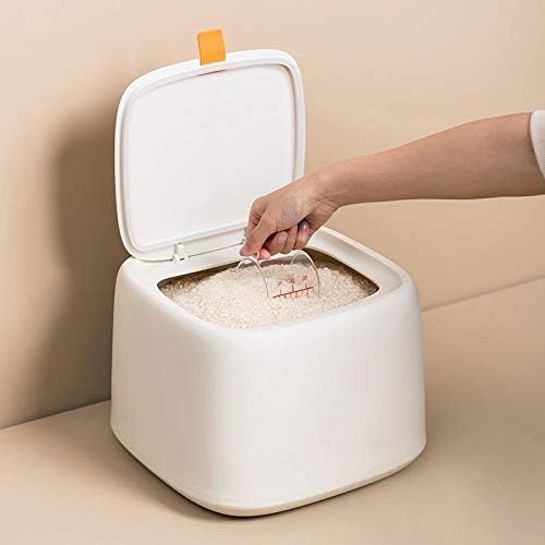 Лкибоа Кујна Пластична Кутија За Складирање Ориз од 10 килограми Кофа Запечатена Отпорна На Влага Голем Сад За Складирање Храна
