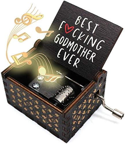 Укебобо дрвена музика кутија- ти си мојата музичка кутија за сонце, подароци за кума- 1 сет