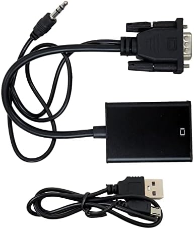Xspander 1080p VGA до HDMI + USB Audio Video Cable Adapter Converter 3,5 mm аудио