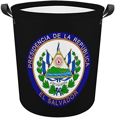 Печат На Претседателот На Ел Салвадор Преклопна Корпа За Перење Водоотпорна Кеса За Корпа За Складирање Со Пречки Со Рачка 16,5