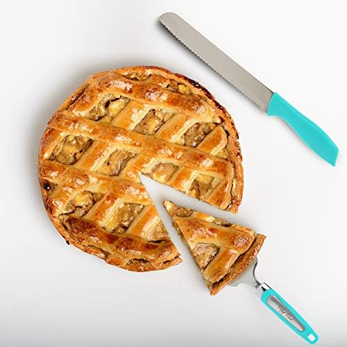 Професионална Торта &засилувач; Сет Пита Сервер - Нерѓосувачки Челик - Сет Вклучува Сечење Шпатула И Сервирање Нож - Совршен За Сервирање